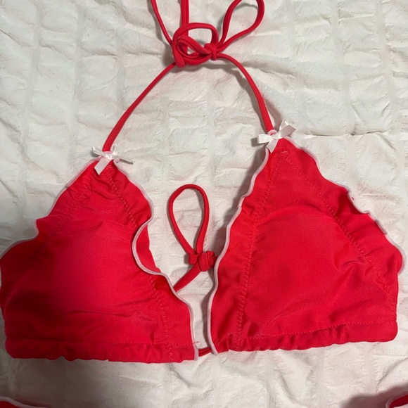 Red Triangle Bikini Top - Picture 3 of 7